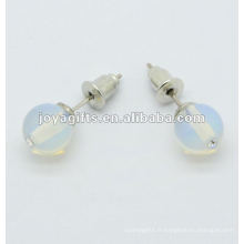 Boucle d&#39;oreille à 6mm de MoonStone Gemstone